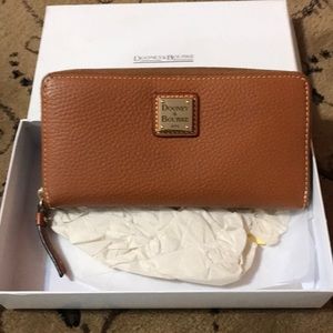 Dooney and Bourke leather zip around wallet.